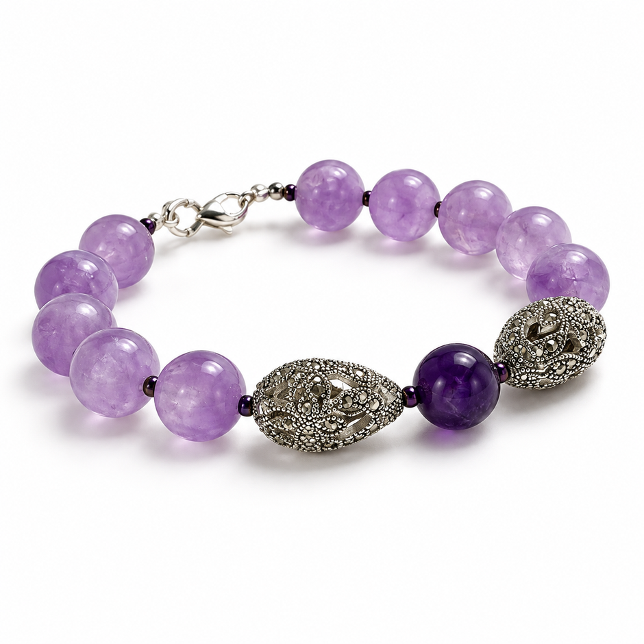 Lavender Grace Amethyst Bracelet