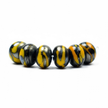 Midnight Glow: Handmade Lampwork Glass Beads