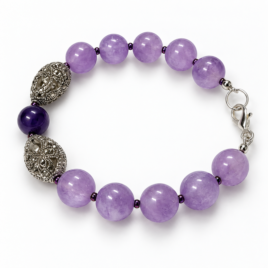 Lavender Grace Amethyst Bracelet