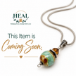 COMING SOON — Seafoam & Amber Pendant Necklace