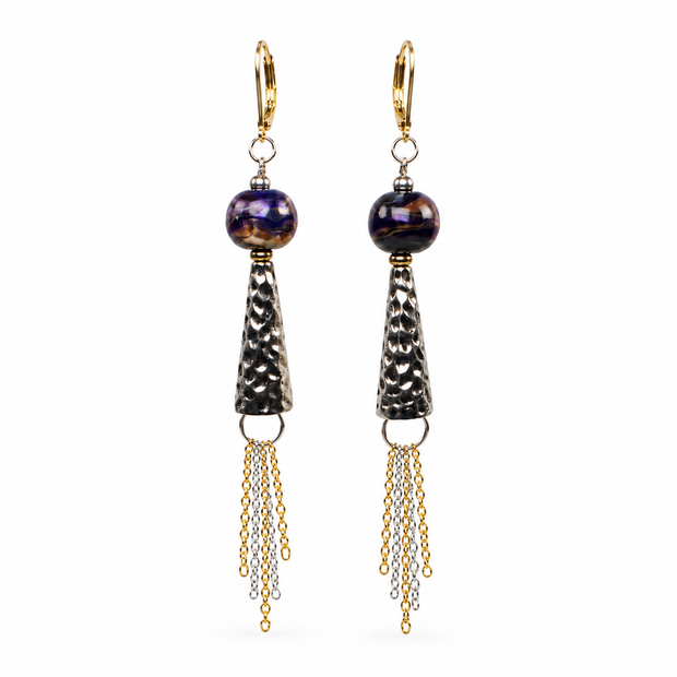 Purple Mosaic Tassels