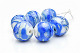 Ocean Mist: Handmade Lampwork Glass Beads