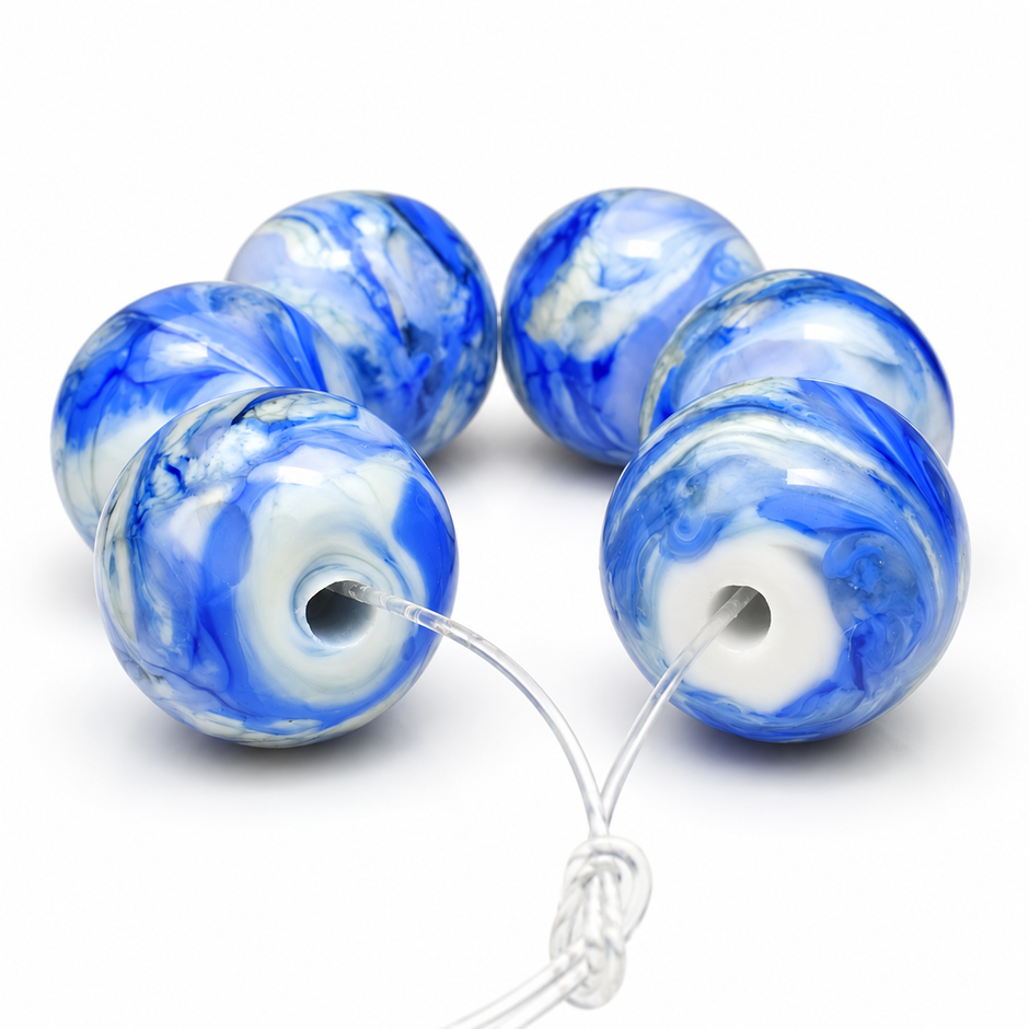 Ocean Mist: Handmade Lampwork Glass Beads