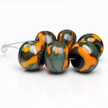 Copper Moss: Handmade Lampwork Glass Beads