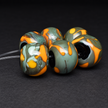 Copper Moss: Handmade Lampwork Glass Beads