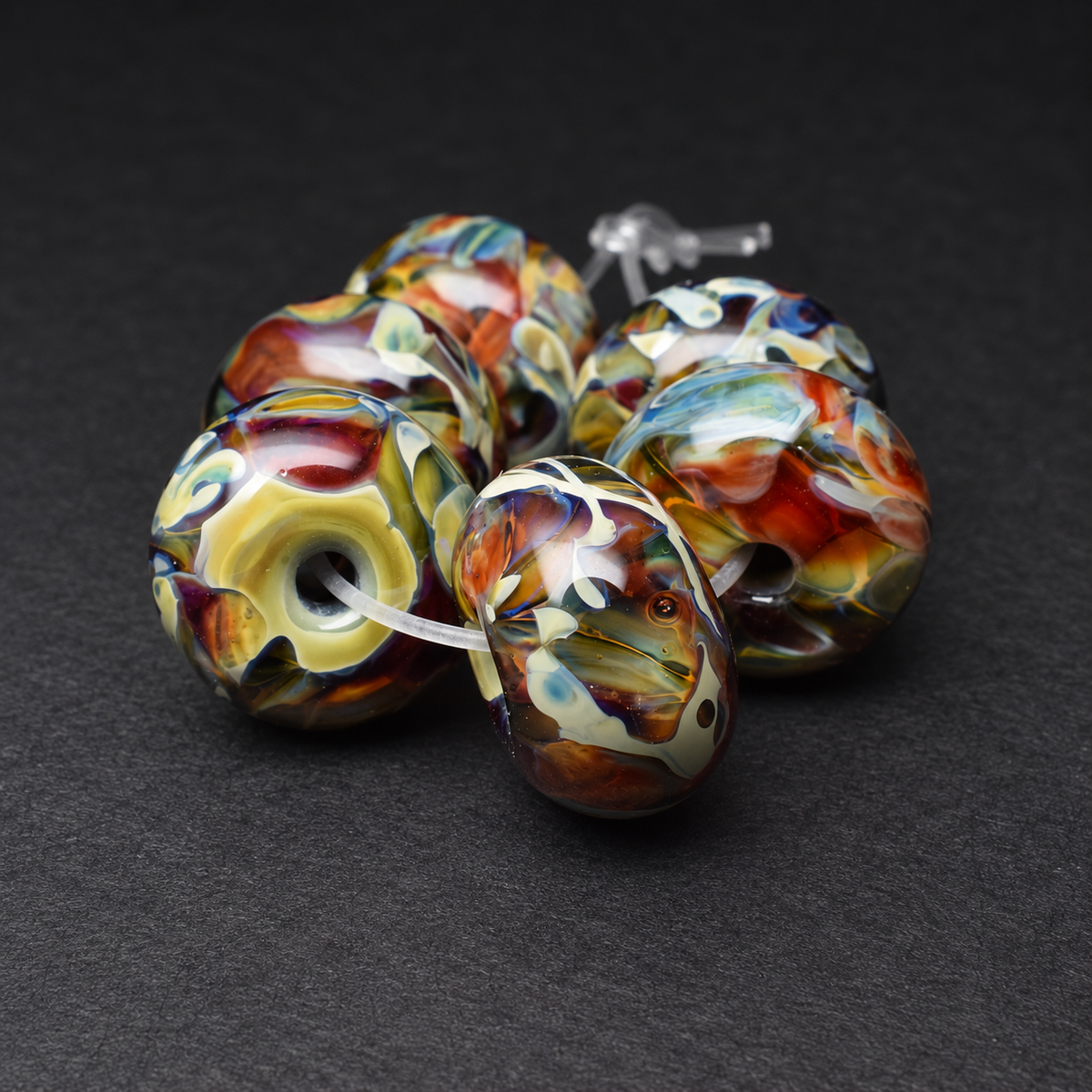 Harvest Mosaic: Handmade Lampwork Glass Beads