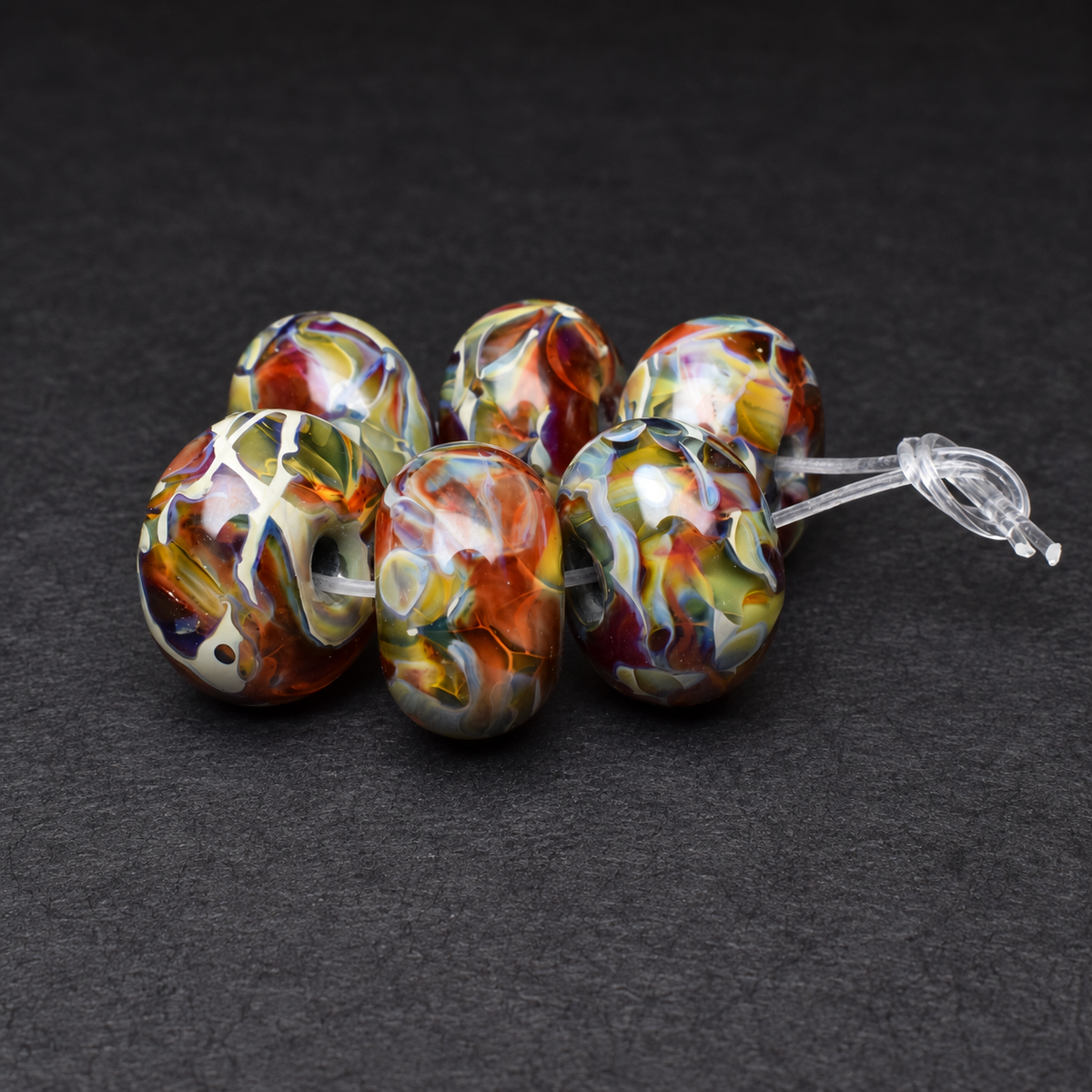 Harvest Mosaic: Handmade Lampwork Glass Beads