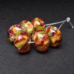 Autumn Embers: Handmade Lampwork Glass Beads