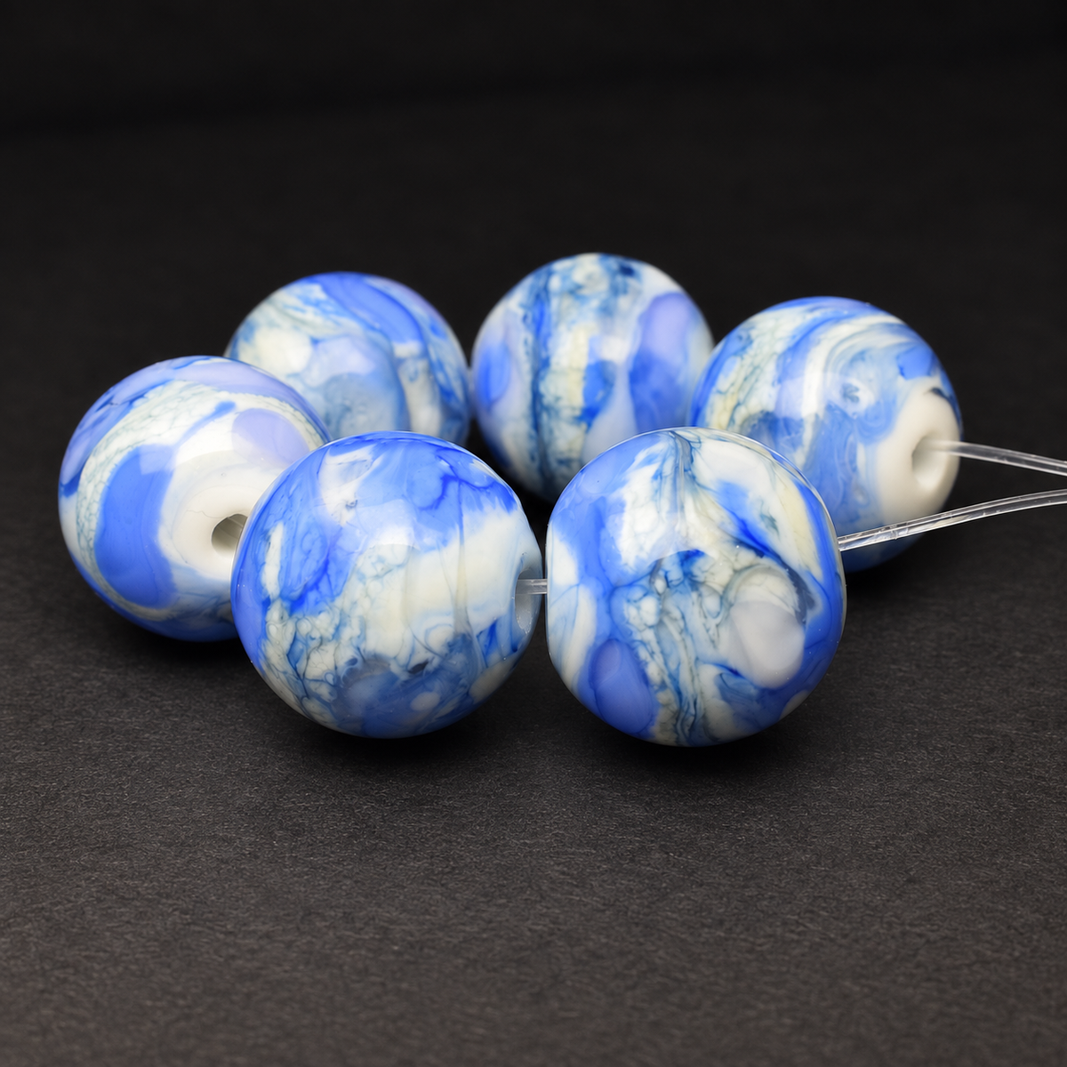 Ocean Mist: Handmade Lampwork Glass Beads