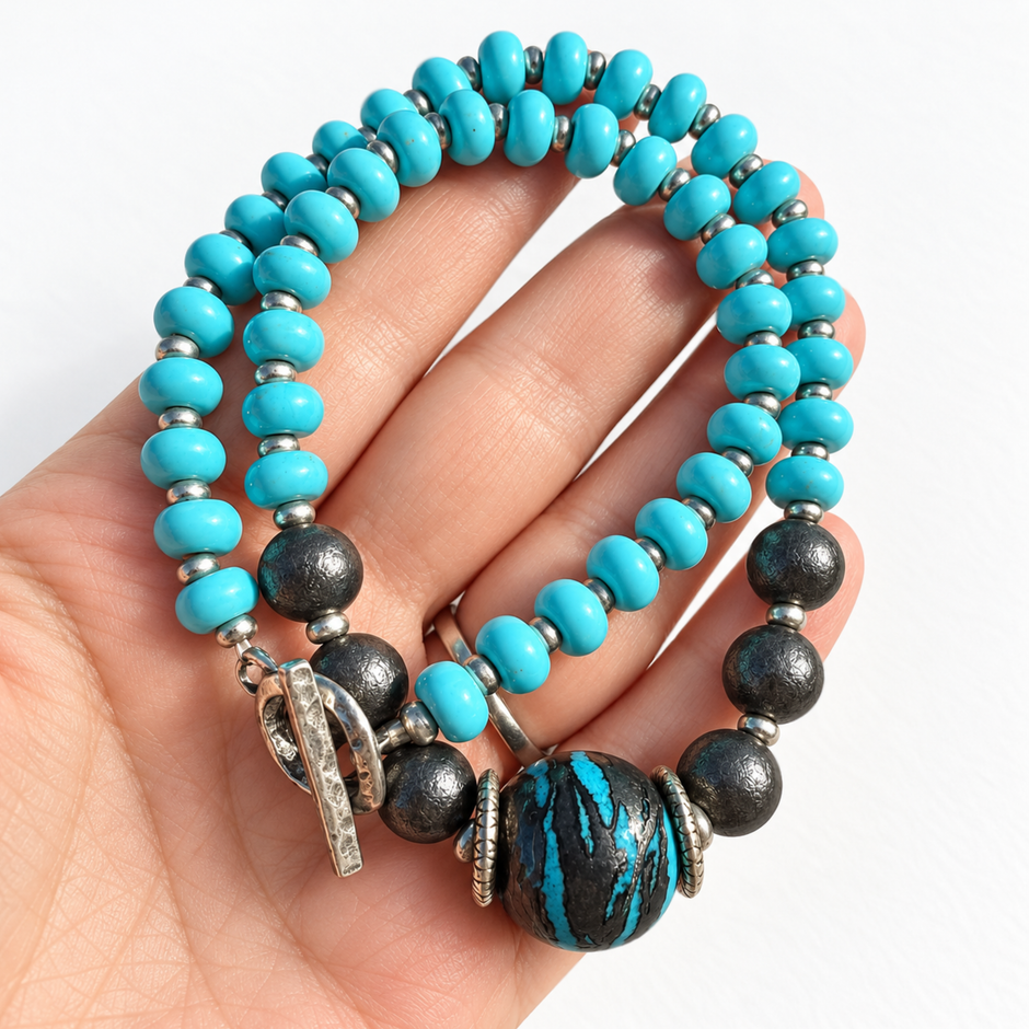 Blue Eclipse Necklace